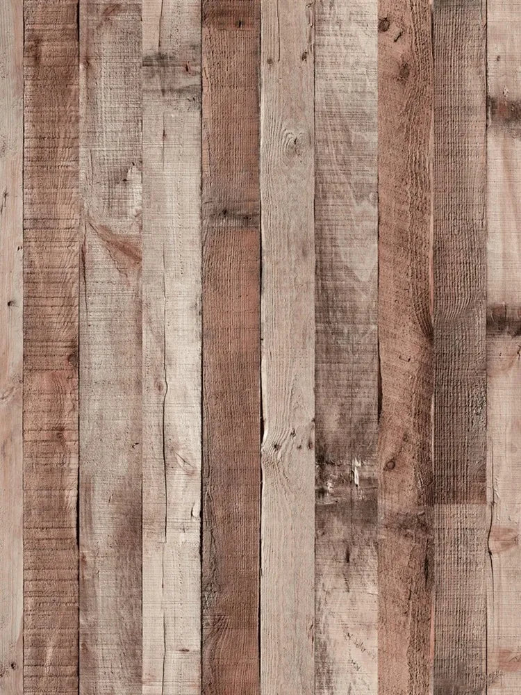 Papier Peint Effet Planches de Bois Patiné — 5 Coloris