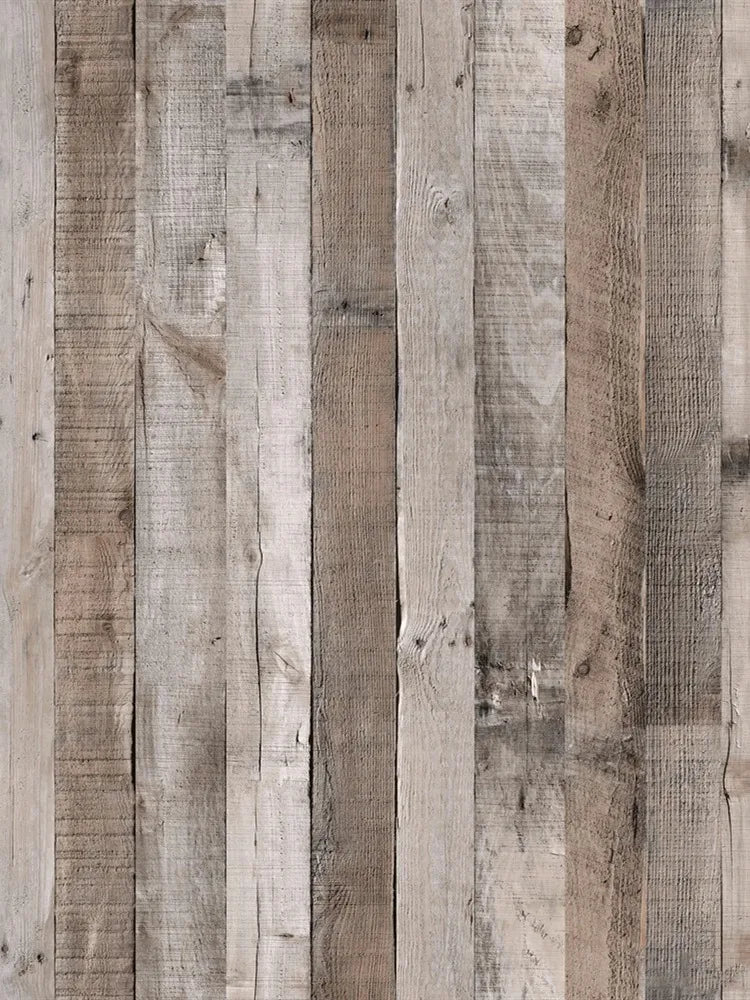 Papier Peint Effet Planches de Bois Patiné — 5 Coloris