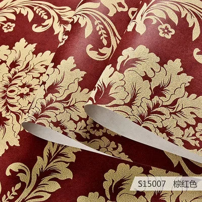Papier Peint Intissé Damassé Relief 3D — 9 Coloris