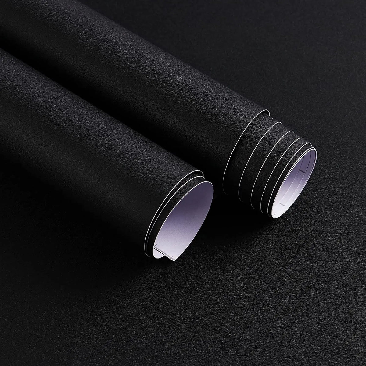 Papier Peint Intissé Uni Texturé - Noir Mat / Blanc Mat