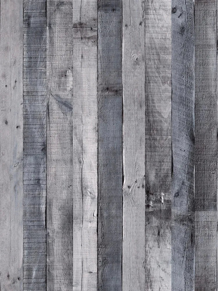 Papier Peint Effet Planches de Bois Patiné — 5 Coloris