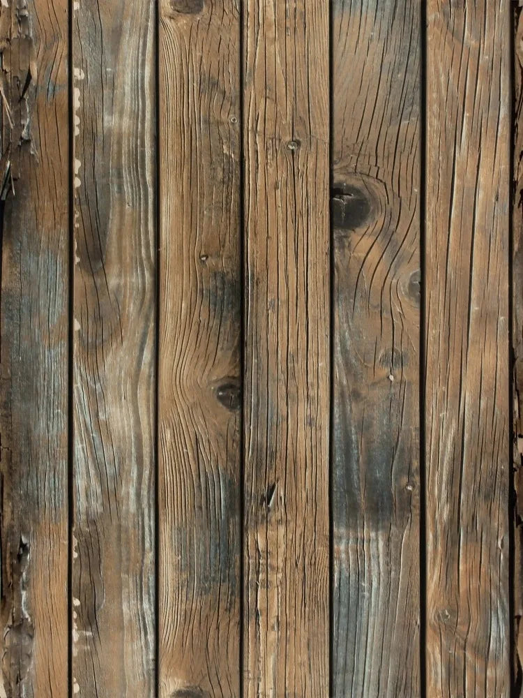 Papier Peint Effet Planches de Bois Patiné — 5 Coloris