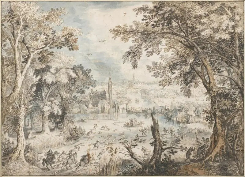 Papier Peint Paysage Gravé Classique — 7 Teintes au Choix