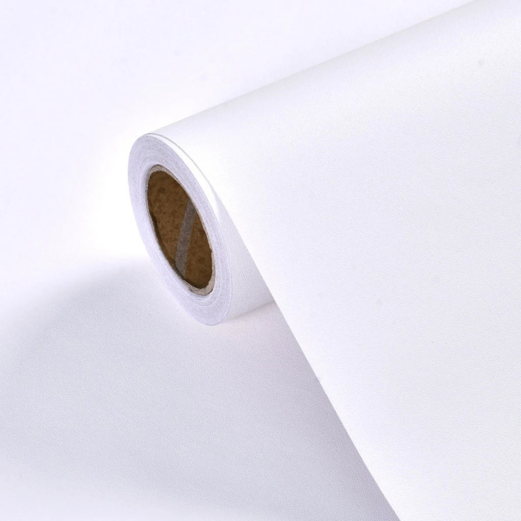 Papier Peint Intissé Uni Texturé - Noir Mat / Blanc Mat