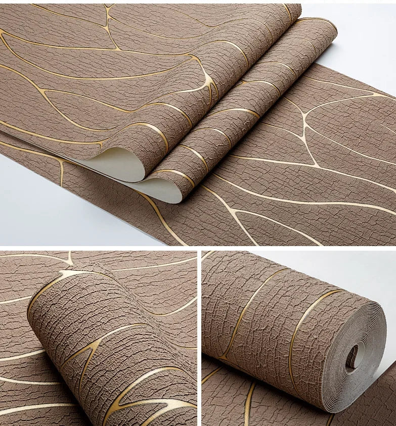 Papier Peint Texturé Lignes Organiques — 5 Coloris