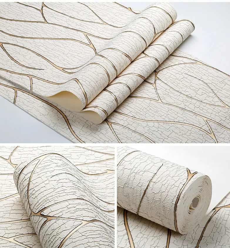 Papier Peint Texturé Lignes Organiques — 5 Coloris