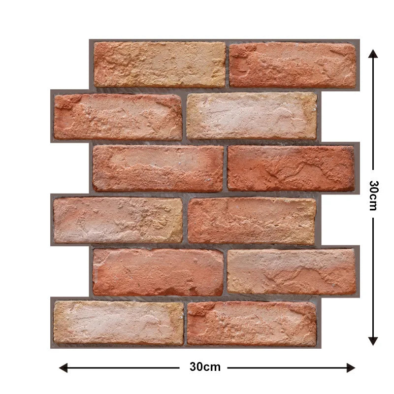 Panneaux Muraux 3D — Effet Brique