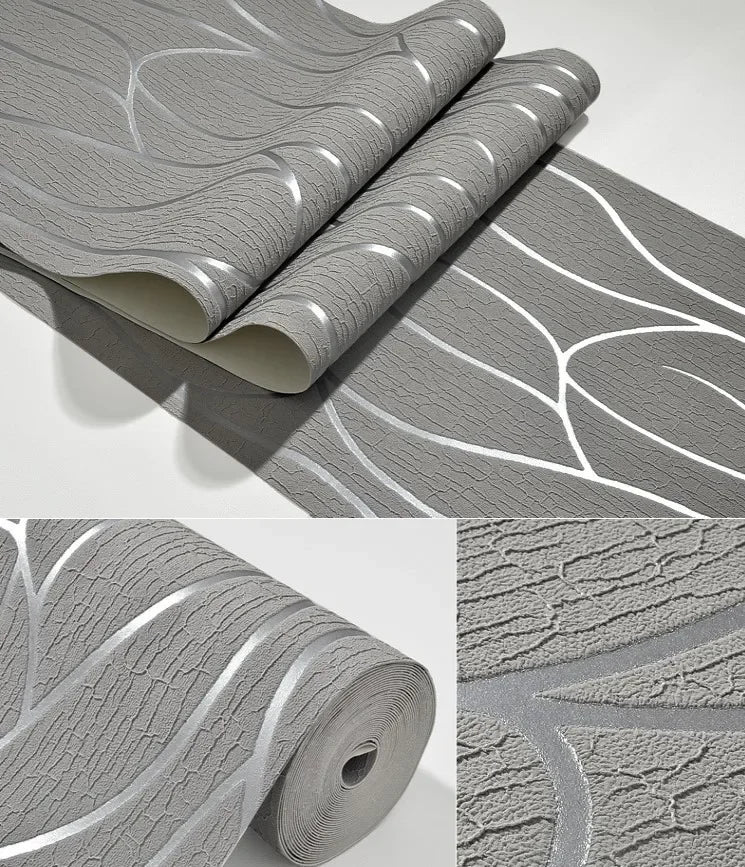 Papier Peint Texturé Lignes Organiques — 5 Coloris