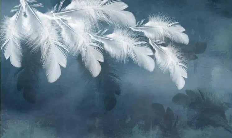 Papier Peint Plumes — 7 Motifs au Choix