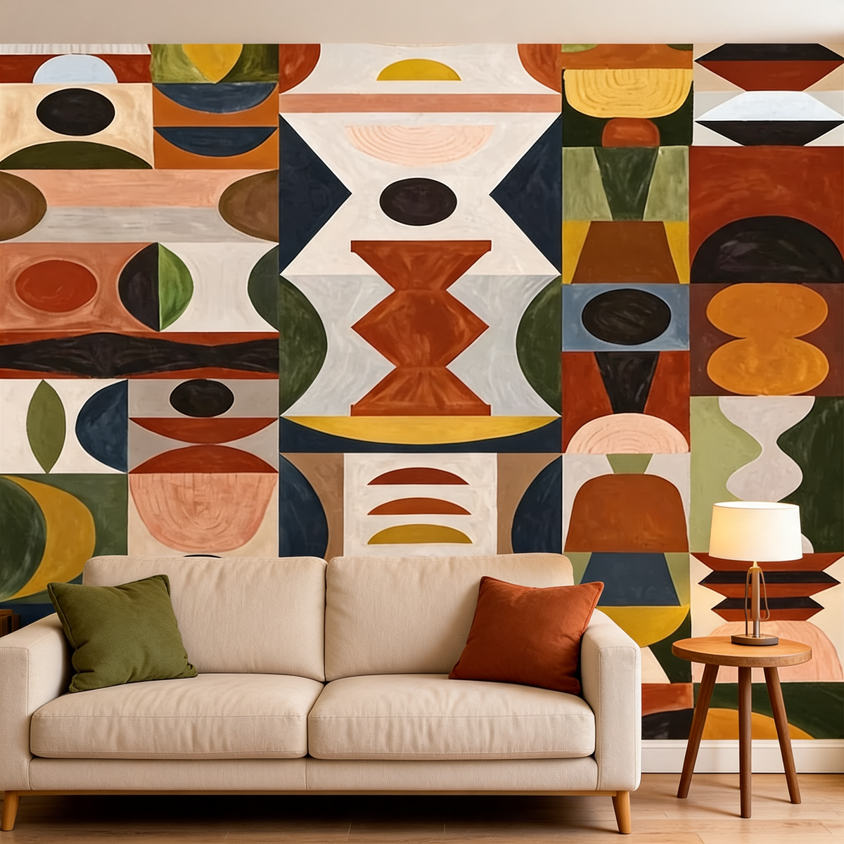 Papier Peint Design Abstrait & Géométrique — 8 Motifs au Choix