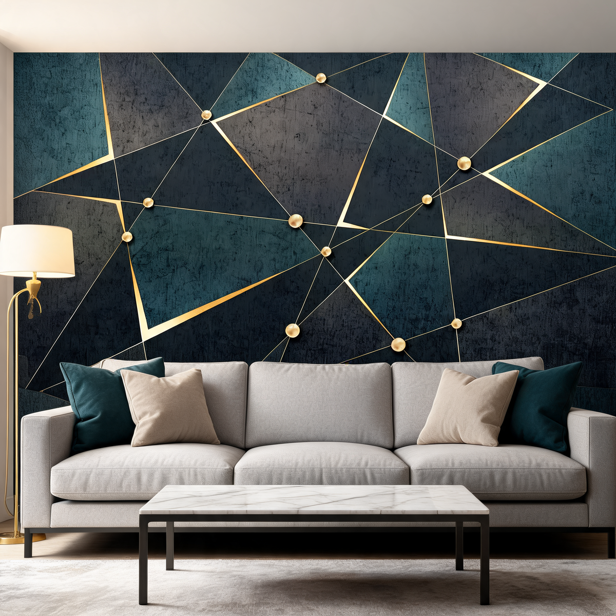 Papier Peint Design Abstrait & Géométrique — 8 Motifs au Choix