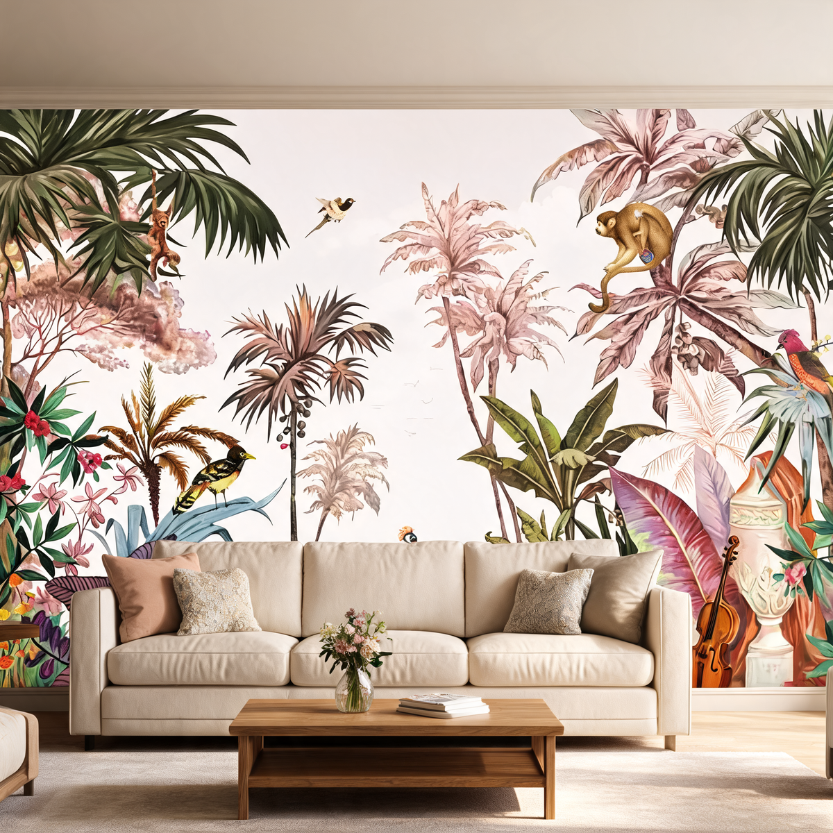 Papier Peint Nature & Jungle — 12 Motifs au Choix