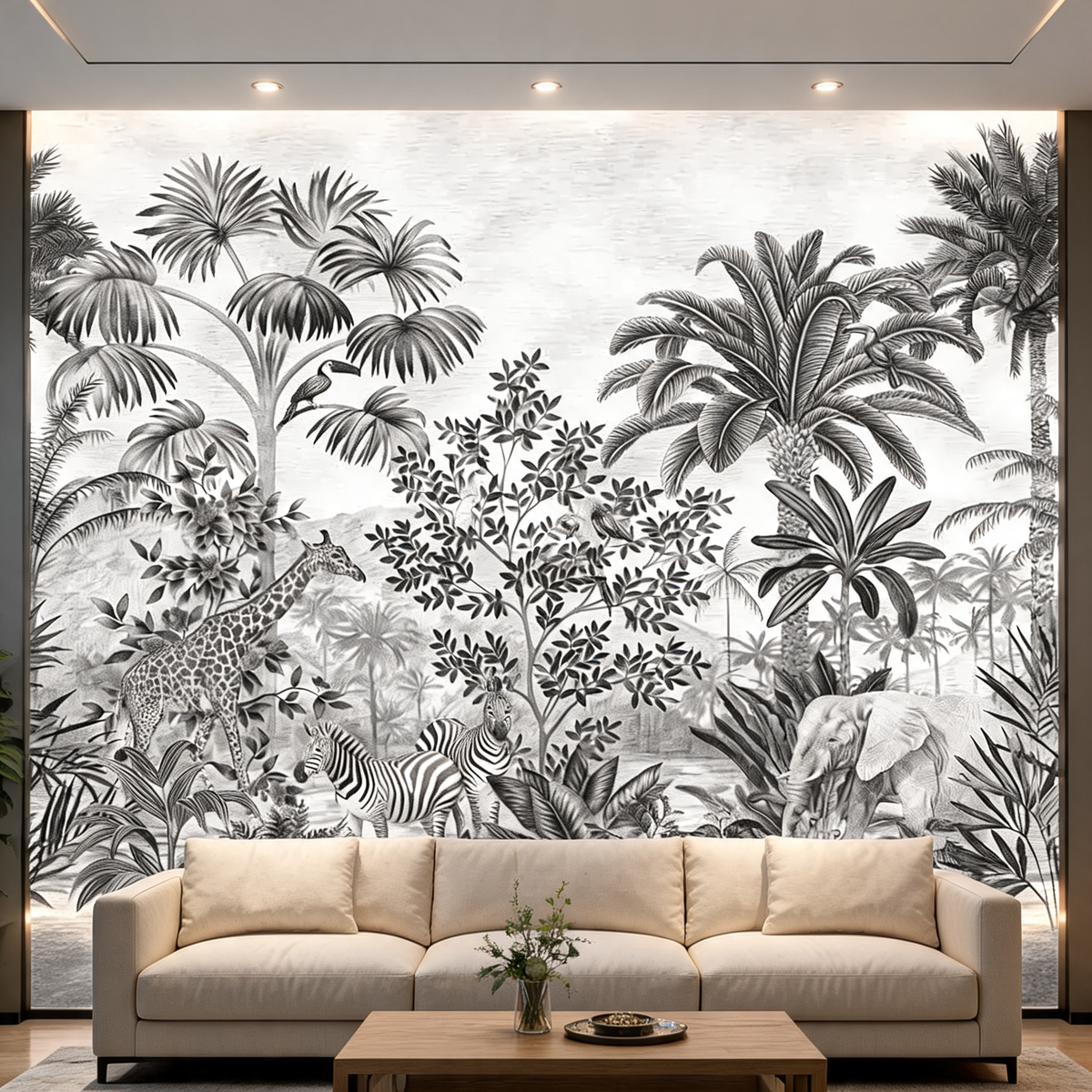 Papier Peint Nature & Jungle — 12 Motifs au Choix