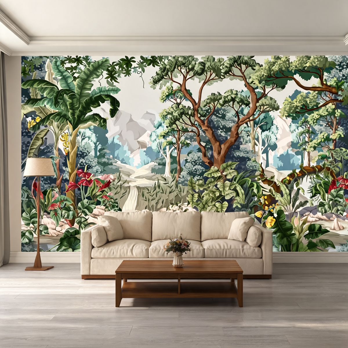 Papier Peint Nature & Jungle — 12 Motifs au Choix