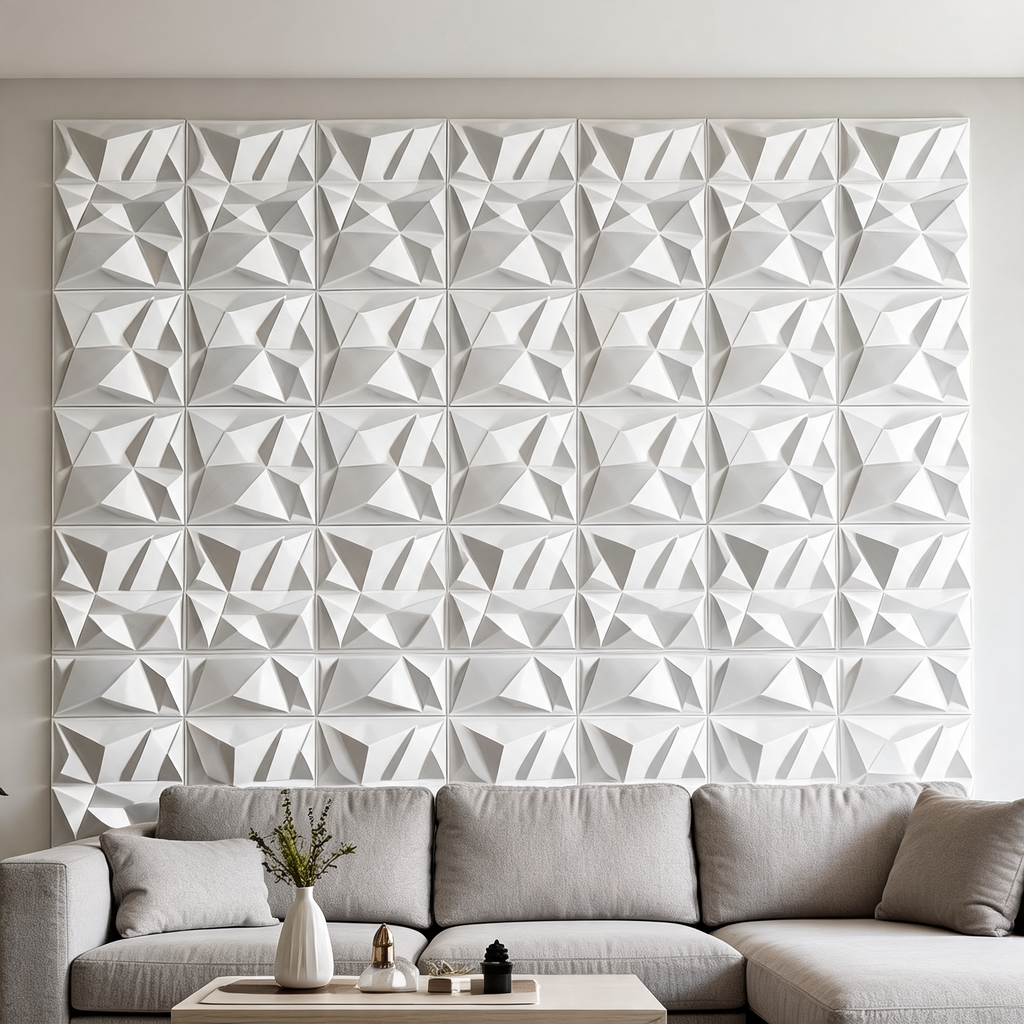 Panneaux Muraux 3D — Effet Origami