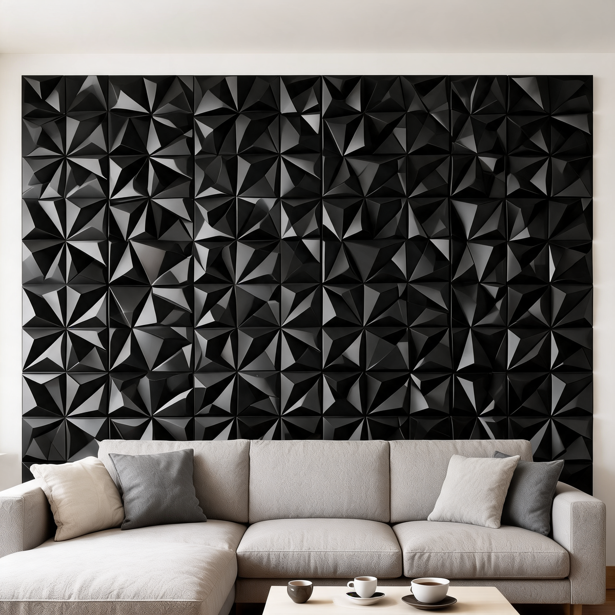 Panneaux Muraux 3D — Effet Origami