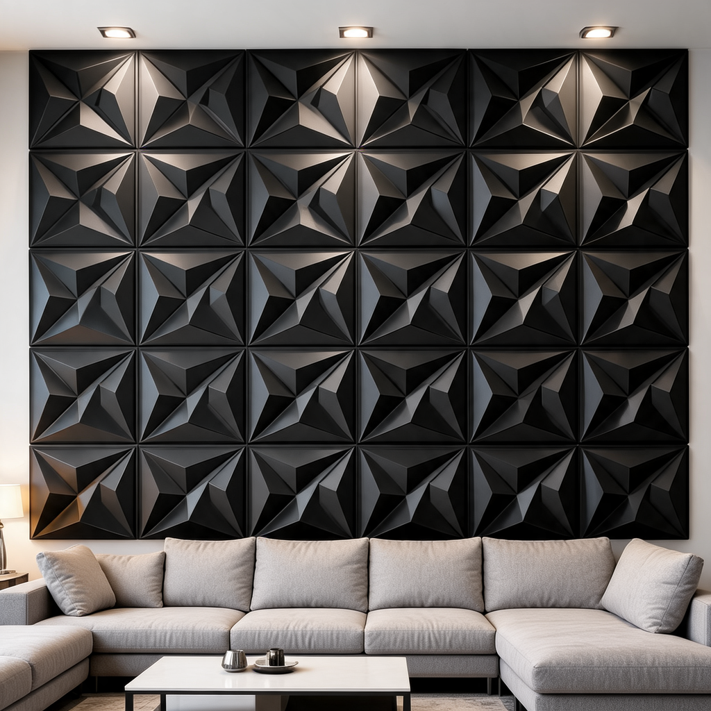 Panneaux Muraux 3D — Effet Origami
