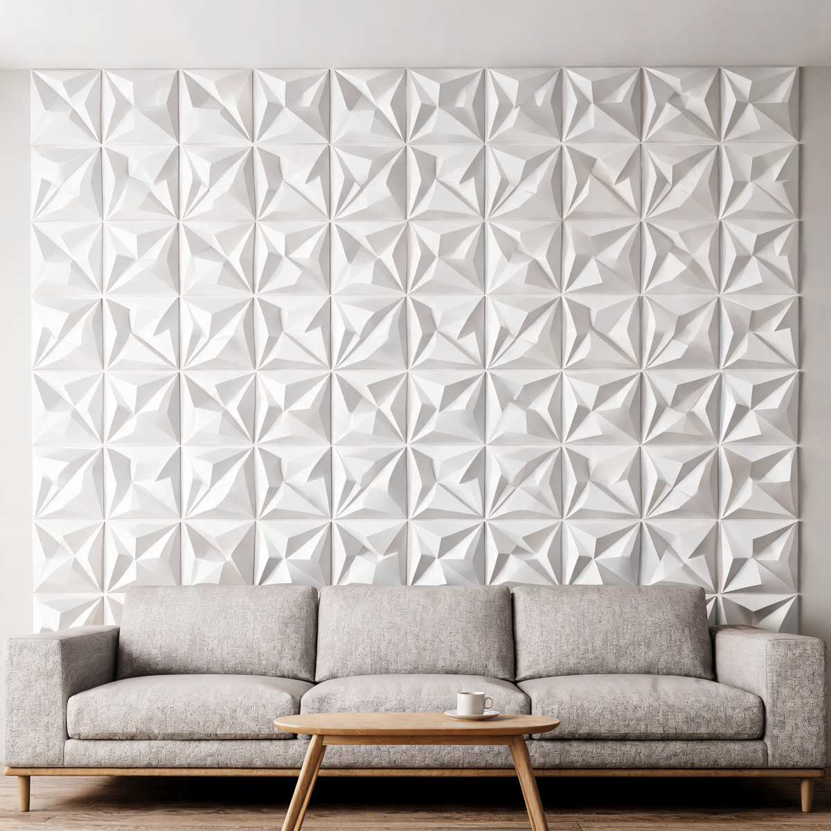 Panneaux Muraux 3D — Effet Origami