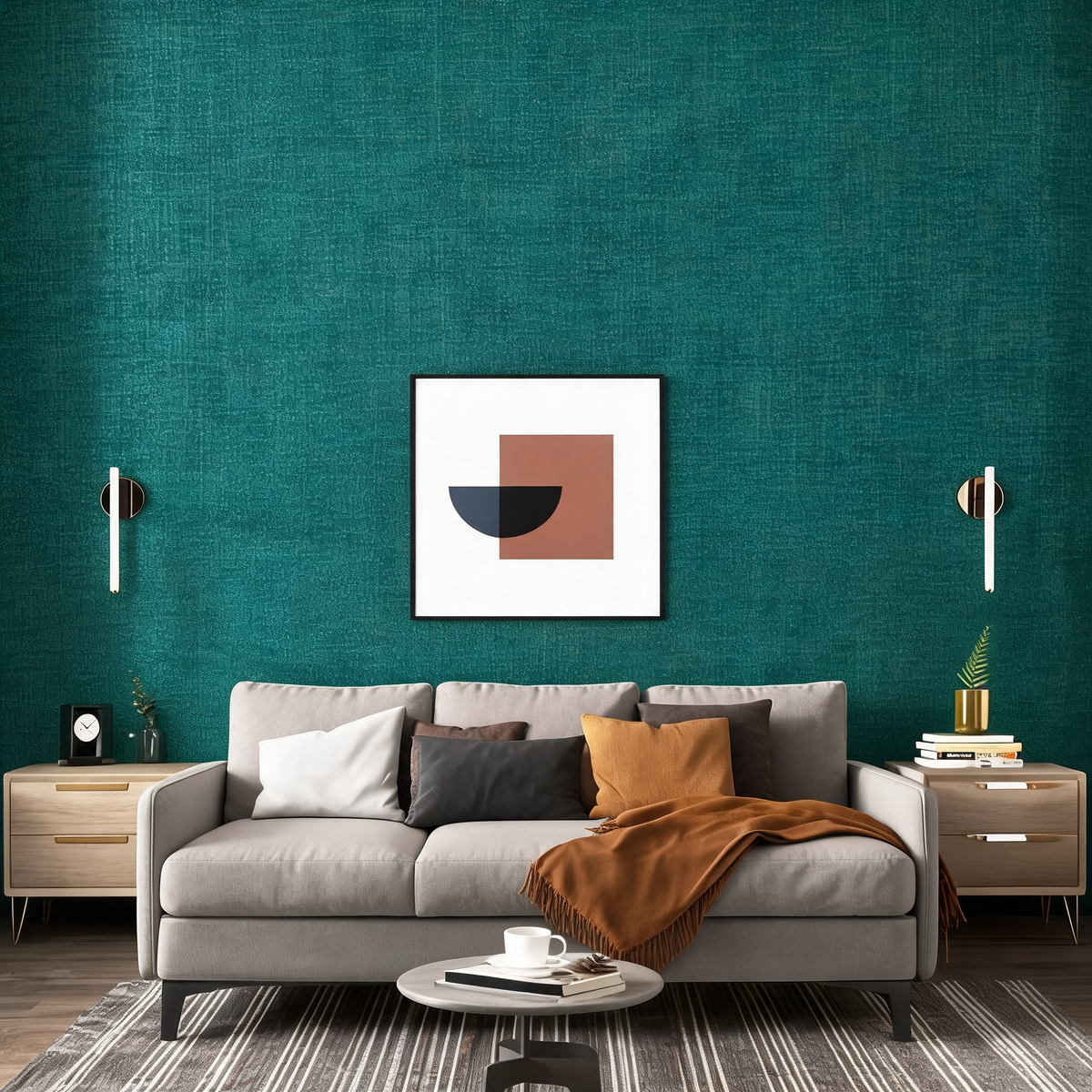 Papier Peint Uni Texturé Effet Lin — 21 Coloris
